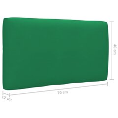 vidaXL euroalustest diivani padi, roheline 70 x 40 x 10 cm цена и информация | Подушки, наволочки, чехлы | kaup24.ee