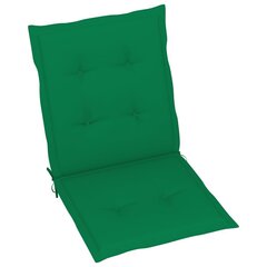 vidaXL aiatooli istmepadjad 6 tk roheline 100 x 50 x 3 cm цена и информация | Подушки, наволочки, чехлы | kaup24.ee