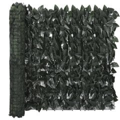vidaXL rõdusirm, tumerohelised lehed, 500 x 75 cm цена и информация | Зонты, маркизы, стойки | kaup24.ee