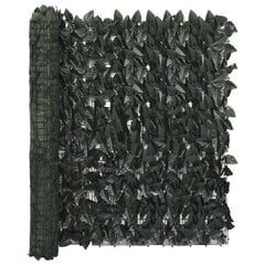 vidaXL rõdusirm, tumerohelised lehed, 500 x 100 cm цена и информация | Зонты, маркизы, стойки | kaup24.ee
