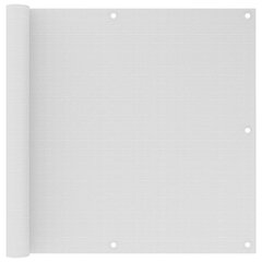 vidaXL rõdusirm, valge, 90 x 300 cm, HDPE hind ja info | Päikesevarjud, markiisid ja alused | kaup24.ee