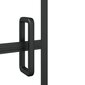 vidaXL dušinurga uks, ESG-klaas, 100x140 cm, must цена и информация | Dušikabiinide uksed ja seinad | kaup24.ee