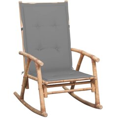 vidaXL kiiktool padjaga, bambus цена и информация | Кресла в гостиную | kaup24.ee