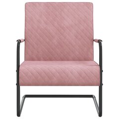 vidaXL konsooldisainiga tool roosa samet hind ja info | Tugitoolid ja tugitoolvoodid | kaup24.ee