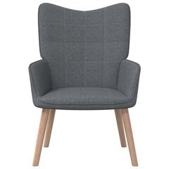 Кресло для отдыха с табуреткой, серое цена и информация | Кресла | kaup24.ee