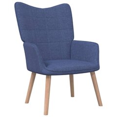 Кресло для отдыха с табуреткой, 67x59x77 см, синее цена и информация | Кресла в гостиную | kaup24.ee