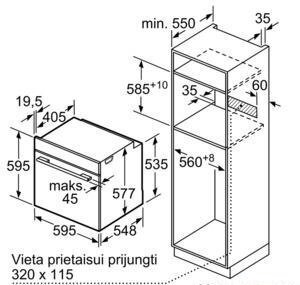 Integreeritav ahi Bosch HBG672BS1, pürolüütiline puhastus цена и информация | Ahjud | kaup24.ee