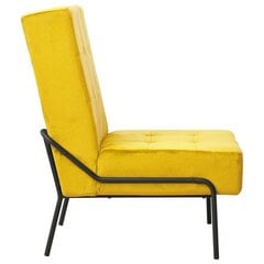 vidaXL puhketool, 65 x 79 x 87 cm, sinepikollane, samet цена и информация | Кресла для отдыха | kaup24.ee