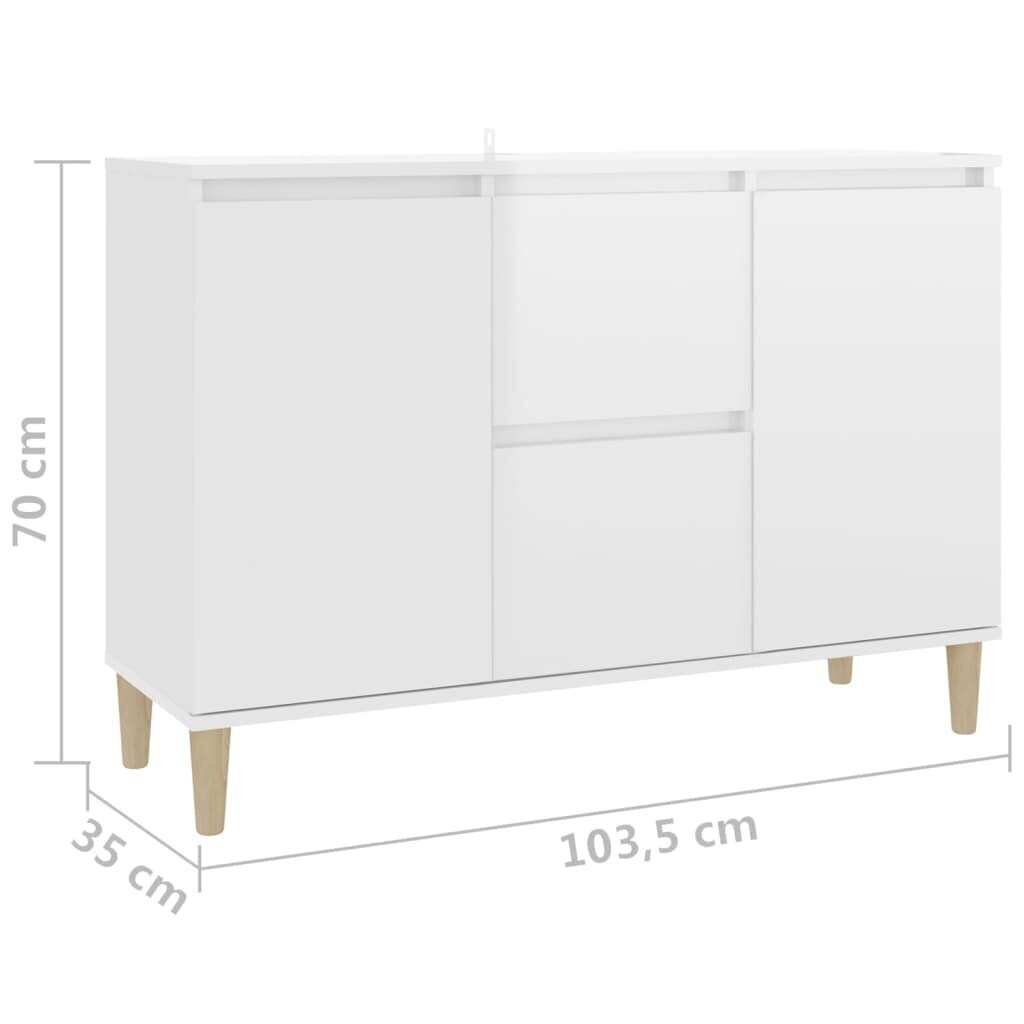 Külgkapp, 103,5x35x70 cm, valge hind ja info | Elutoa väikesed kapid | kaup24.ee