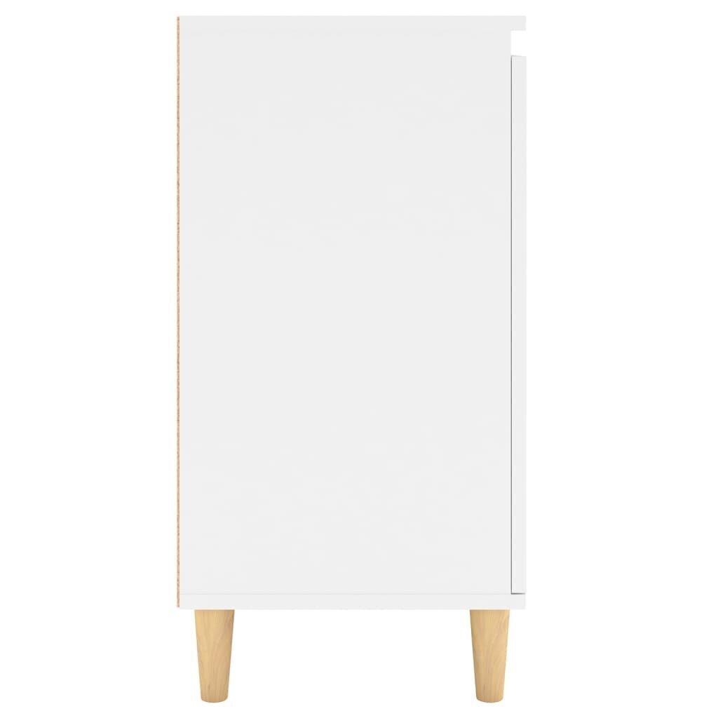 Puitjalgadega küljekapp, 60x35x70 cm, valge hind ja info | Elutoa väikesed kapid | kaup24.ee