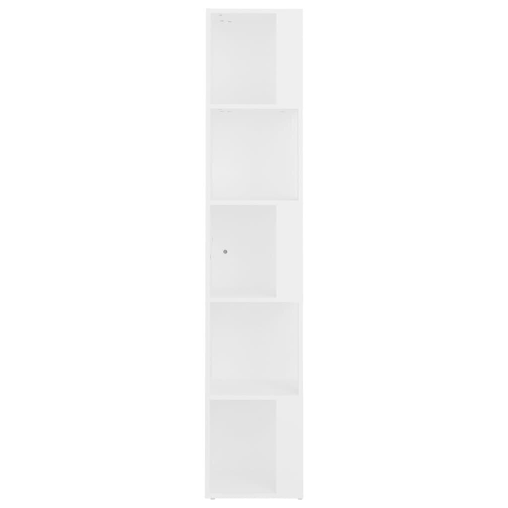 Nurgakapp, 33x33x164,5 cm, valge цена и информация | Elutoa väikesed kapid | kaup24.ee