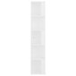 Nurgakapp, 33x33x164,5 cm, valge hind ja info | Elutoa väikesed kapid | kaup24.ee