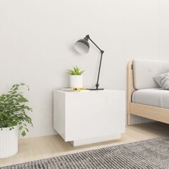 vidaXL öökapp, kõrgläikega valge, 100x35x40 cm, puitlaastplaat hind ja info | Öökapid | kaup24.ee
