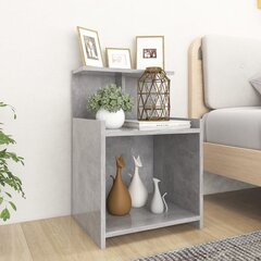 vidaXL öökapid 2 tk, betoonhall, 40x35x60 cm, puitlaastplaat цена и информация | Прикроватные тумбочки | kaup24.ee