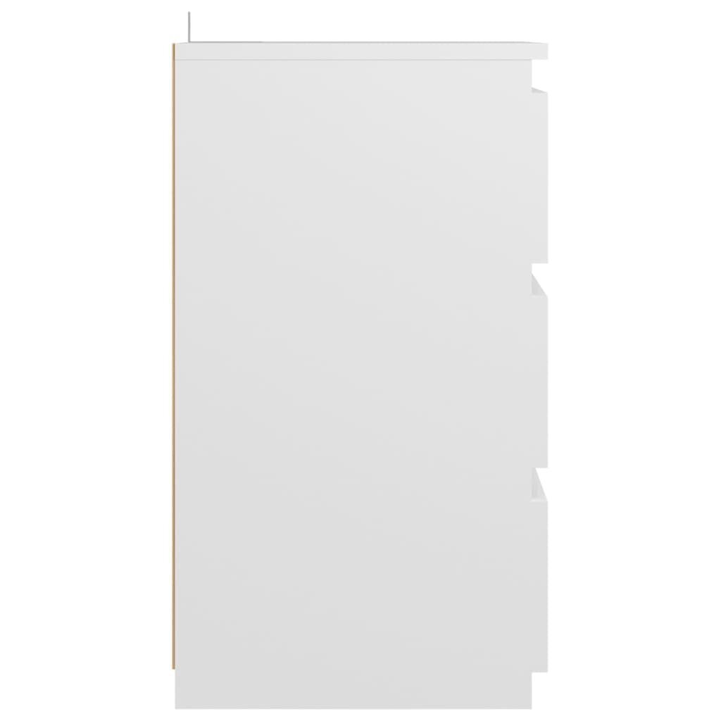 vidaXL öökapp, valge, 40 x 35 x 62,5 cm, puitlaastplaat hind ja info | Öökapid | kaup24.ee