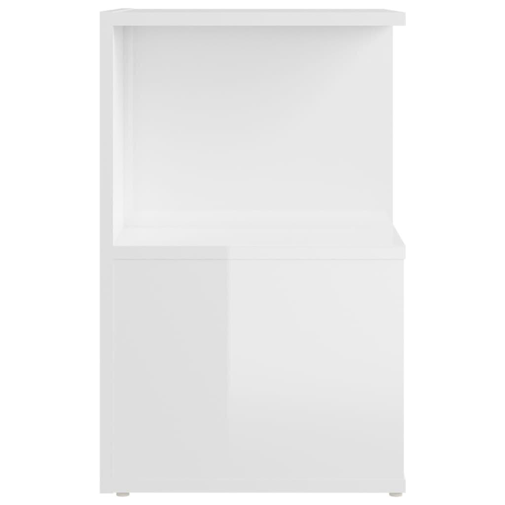vidaXL kummut, kõrgläikega valge, 35 x 35 x 55 cm, puitlaastplaat hind ja info | Öökapid | kaup24.ee