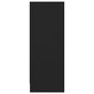 vidaXL kingakapp, must, 31,5 x 35 x 90 cm, puitlaastplaat hind ja info | Jalatsikapid, jalatsiriiulid | kaup24.ee