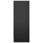 vidaXL kingakapp, kõrgläikega must, 31,5 x 35 x 90 cm, puitlaastplaat цена и информация | Jalatsikapid, jalatsiriiulid | kaup24.ee