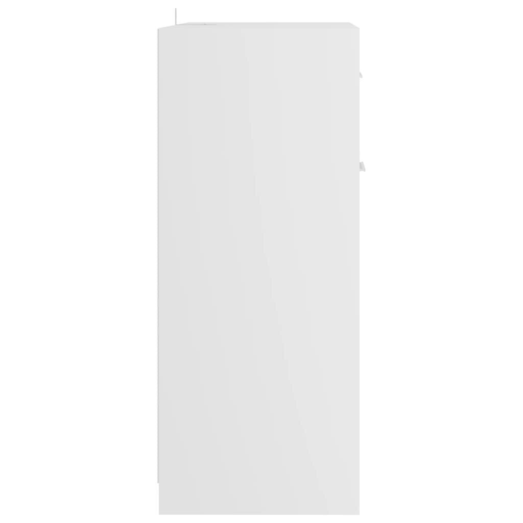 vidaXL vannitoakapp valge 60 x 33 x 80 cm puitlaastplaat hind ja info | Vannitoakapid | kaup24.ee