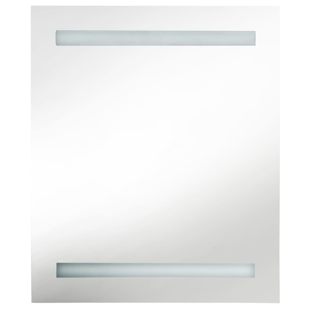 vidaXL LED vannitoa peegelkapp, must, 50 x 14 x 60 cm hind ja info | Vannitoakapid | kaup24.ee