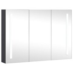 vidaXL LEDiga vannitoa peegelkapp, 89 x 14 x 62 cm цена и информация | Шкафчики для ванной | kaup24.ee