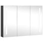 vidaXL LEDiga vannitoa peegelkapp, 89 x 14 x 62 cm hind ja info | Vannitoakapid | kaup24.ee