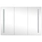 vidaXL LEDiga vannitoa peegelkapp, 89 x 14 x 62 cm hind ja info | Vannitoakapid | kaup24.ee