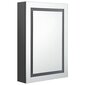 vidaXL LED vannitoa peegelkapp, hall, 50 x 13 x 70 cm hind ja info | Vannitoakapid | kaup24.ee