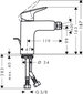 Bideesegisti Hansgrohe Logis 100, 71200000 hind ja info | Vannitoa segistid | kaup24.ee