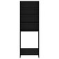 vidaXL pesumasinakapp, must, 64 x 24 x 190 cm hind ja info | Vannitoakapid | kaup24.ee