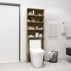 vidaXL pesumasinakapp, Sonoma tamm, 64 x 24 x 190 cm цена и информация | Шкафчики для ванной | kaup24.ee