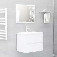 vidaXL vannitoamööblikomplekt, valge, puitlaastplaat цена и информация | Комплекты в ванную | kaup24.ee