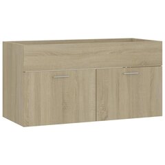 vidaXL valamukapp, Sonoma tamm, 90 x 38,5 x 46 cm, puitlaastplaat цена и информация | Комплекты в ванную | kaup24.ee