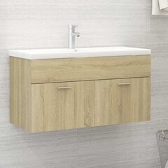 vidaXL valamukapp, Sonoma tamm, 90 x 38,5 x 46 cm, puitlaastplaat цена и информация | Комплекты в ванную | kaup24.ee