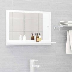 vidaXL vannitoa peeglikapp valge 60x10,5x37 cm puitlaastplaat цена и информация | Зеркала | kaup24.ee