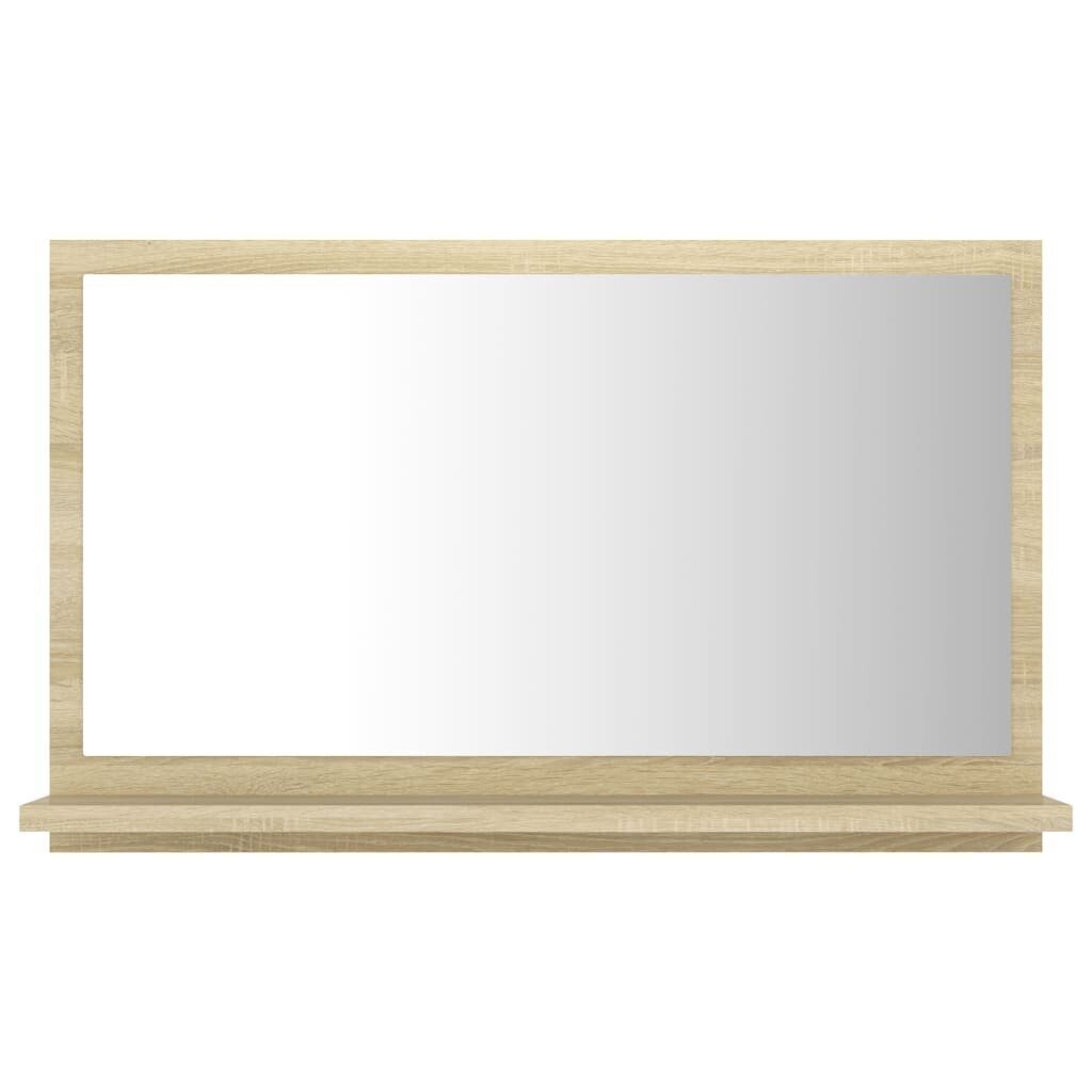 vidaXL vannitoa peeglikapp Sonoma tamm 60x10,5x37 cm puitlaastplaat hind ja info | Vannitoa peeglid | kaup24.ee