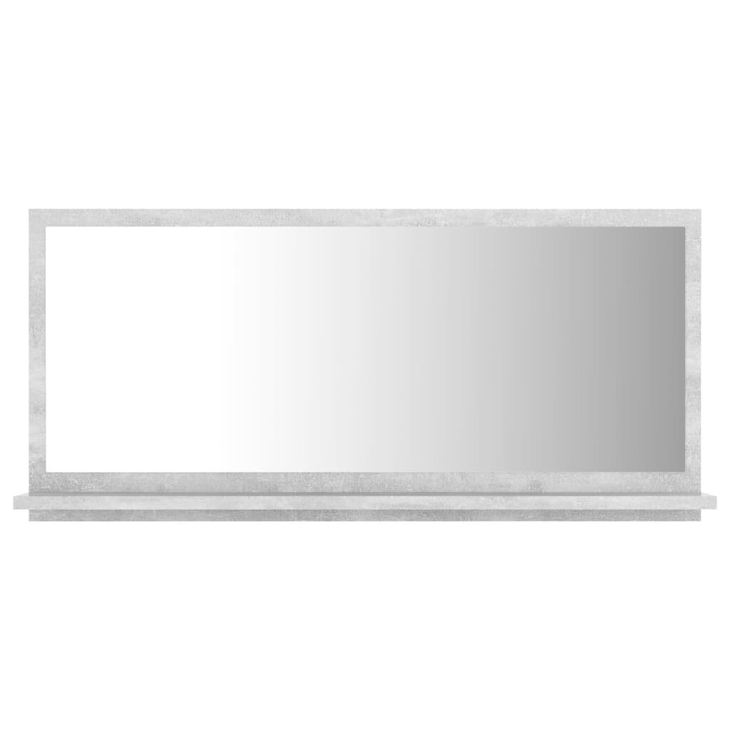 vidaXL vannitoa peeglikapp betoonhall 80 x 10,5 x 37 cm puitlaastplaat цена и информация | Vannitoa peeglid | kaup24.ee