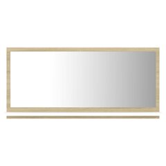 vidaXL vannitoapeegel, valge, Sonoma tamm, 60 x 10,5 x 37 cm, puitlaastplaat цена и информация | Зеркала | kaup24.ee