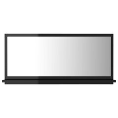 vidaXL vannitoa peeglikapp must 80x10,5x37 cm puitlaastplaat hind ja info | Vannitoa peeglid | kaup24.ee