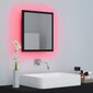 vidaXL LED vannitoa peeglikapp, must, 40 x 8,5 x 37 cm, akrüül hind ja info | Vannitoa peeglid | kaup24.ee
