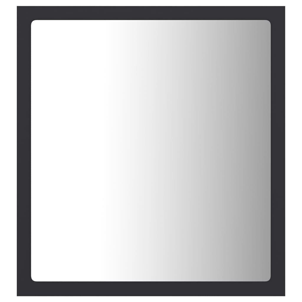 vidaXL LED vannitoa peeglikapp, hall, 40 x 8,5 x 37 cm, akrüül hind ja info | Vannitoa peeglid | kaup24.ee