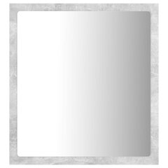 vidaXL LED vannitoa peeglikapp, betoonhall, 40 x 8,5 x 37 cm, akrüül hind ja info | Vannitoa peeglid | kaup24.ee