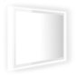 vidaXL LED vannitoa peeglikapp, kõrgläikega valge, 60x8,5x37cm, akrüül hind ja info | Vannitoa peeglid | kaup24.ee