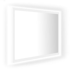 vidaXL LED vannitoa peeglikapp valge 60x8,5x37 cm puitlaastplaat цена и информация | Зеркала | kaup24.ee