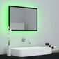 vidaXL LED vannitoa peeglikapp must 60x8,5x37 cm akrüül hind ja info | Vannitoa peeglid | kaup24.ee