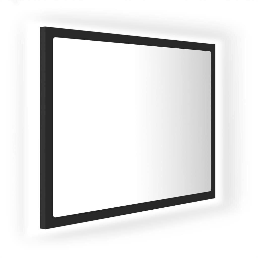 vidaXL LED vannitoa peeglikapp, betoonhall, 60x8,5x37 cm akrüül hind ja info | Vannitoa peeglid | kaup24.ee