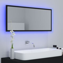 vidaXL LED vannitoa peeglikapp, must, 100x8,5x37 cm, akrüül цена и информация | Зеркала | kaup24.ee