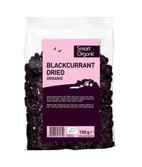 Сушеная черная смородина Smart Organic, 150г цена и информация | Орехи, сухофрукты, семечки | kaup24.ee