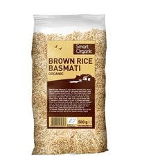 Pruun basmati riis Smart Organic, 500 g hind ja info | Kuivained, tangud, riis | kaup24.ee