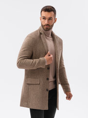 пальто C431 - коричневый цена и информация | Мужские пальто | kaup24.ee